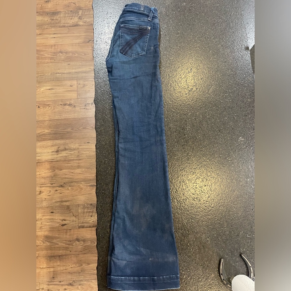 7 for all mankind dojo dark wash jeans size 24